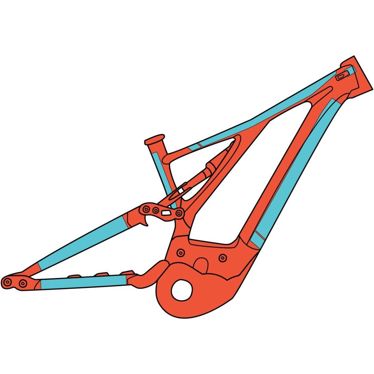 RideWrap Covered eMTB Frame Protector